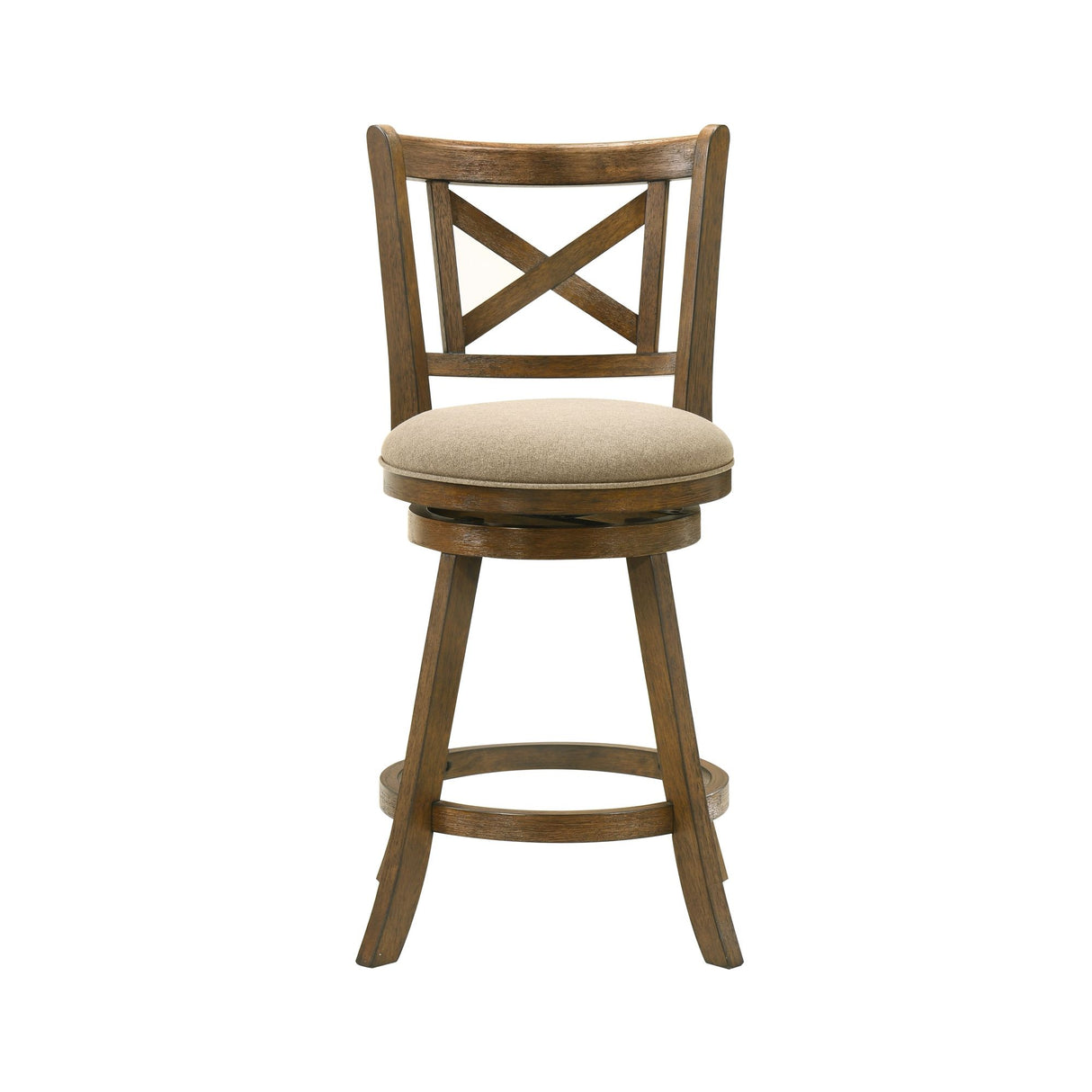 Kodi - Modern Farmhouse Swivel Wood Counter Height Kitchen Bar Stool