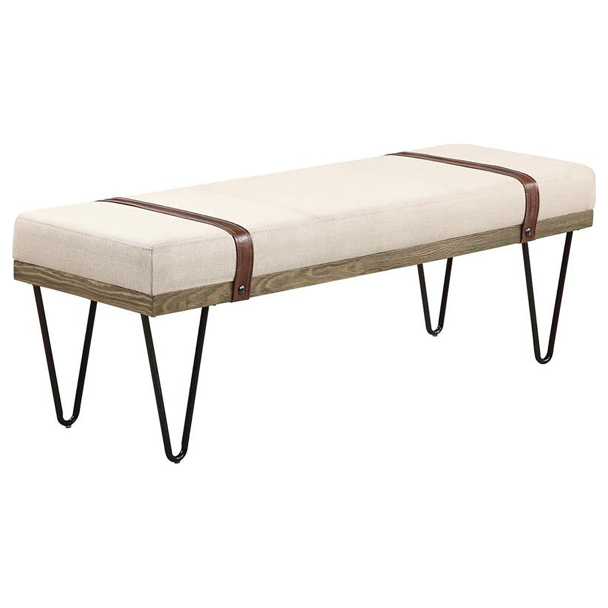 Karis - Upholstered Accent Bench - Beige