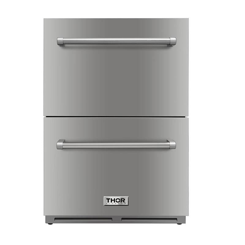 24 Inch Indoor Outdoor Refrigerator Drawer In Stainless Steel (discontinued) - (TRF2401U) - THOR KITCHEN