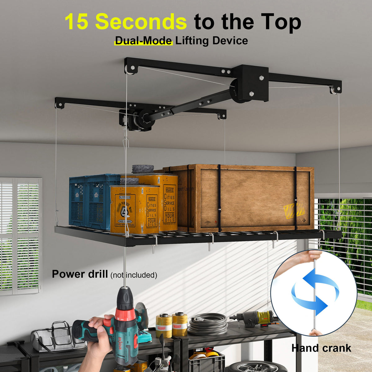 Overhead Garage Storage Rack
