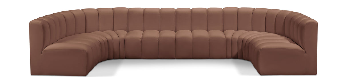 Arc - Faux Leather Modular U-Shaped Sectional