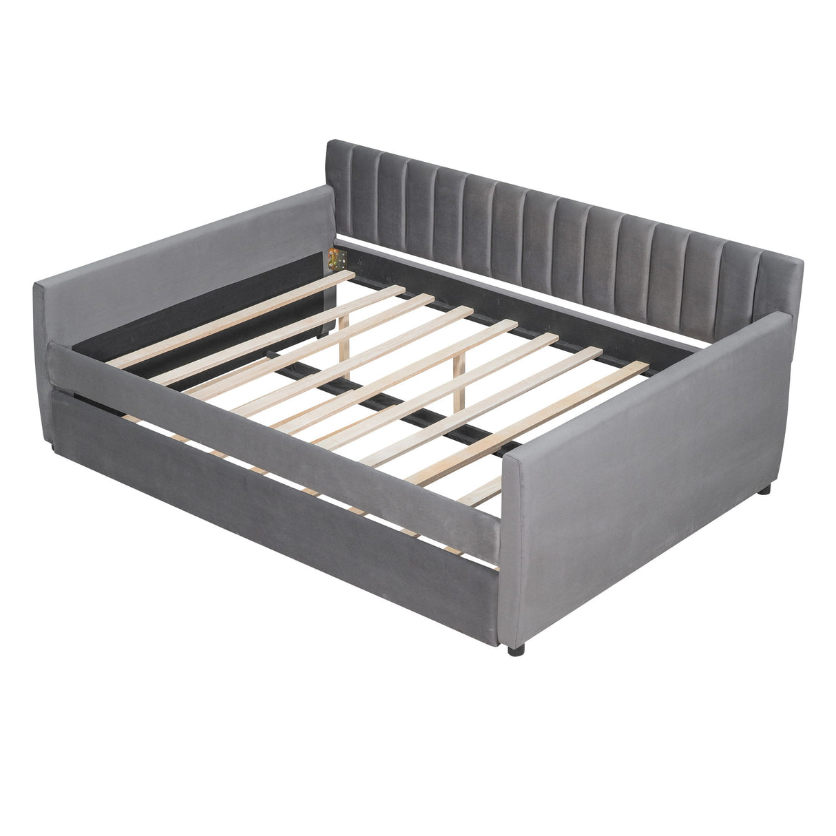 Upholstered Daybed With Slat Support