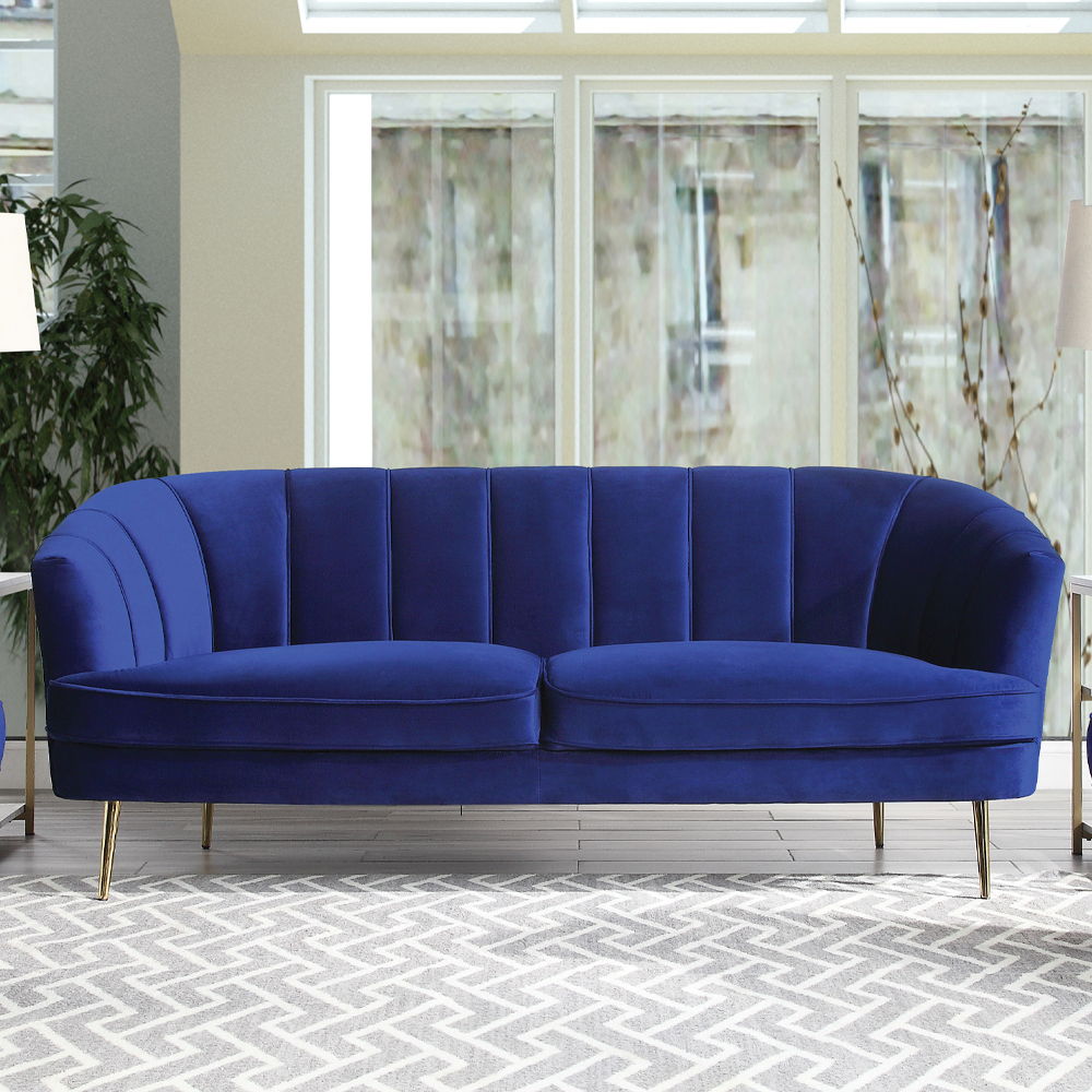 Eivor - Sofa - Blue Velvet