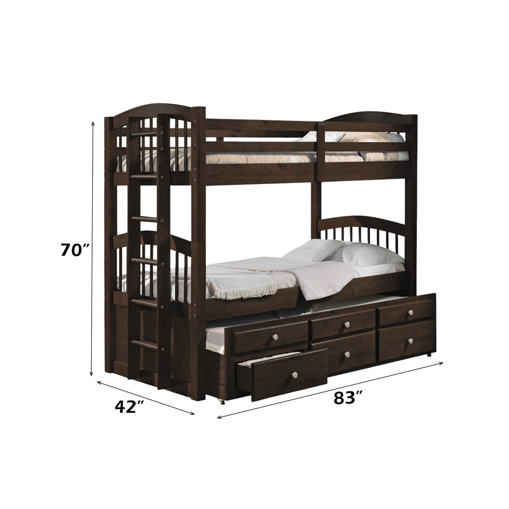 Micah - Bunk Bed & Trundle w/3 Drw