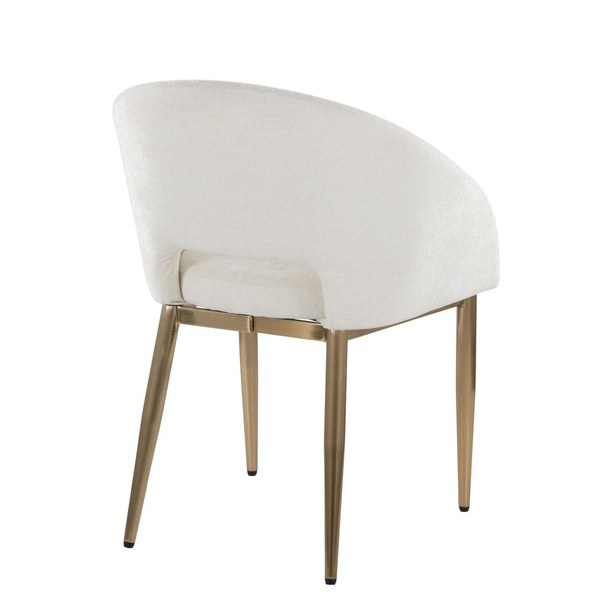 Renee - Upholstered Contemporary Chair (Set of 2) - Gold Metal Legs