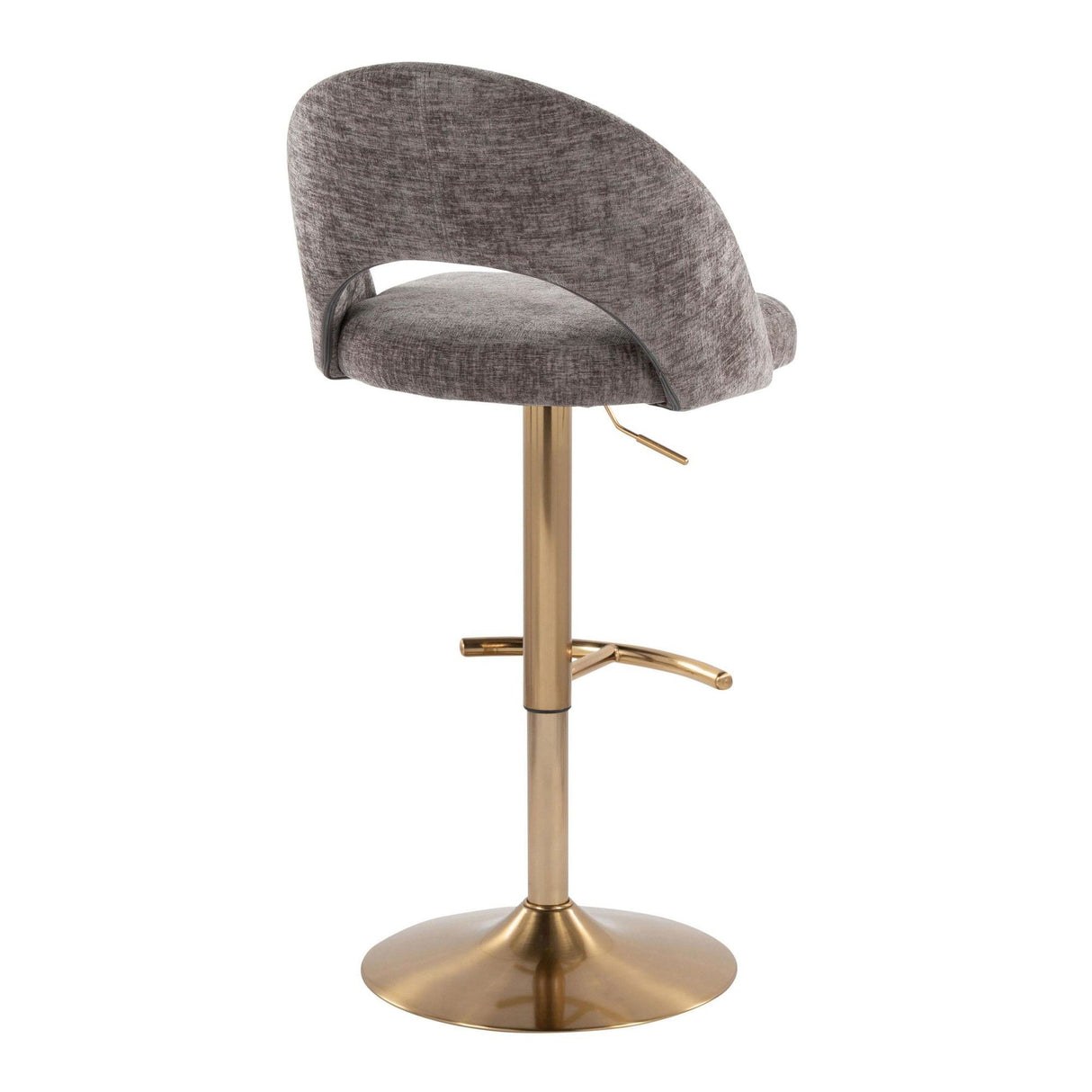 Renee - Adjustable Barstool (Set of 2) - Gold Base