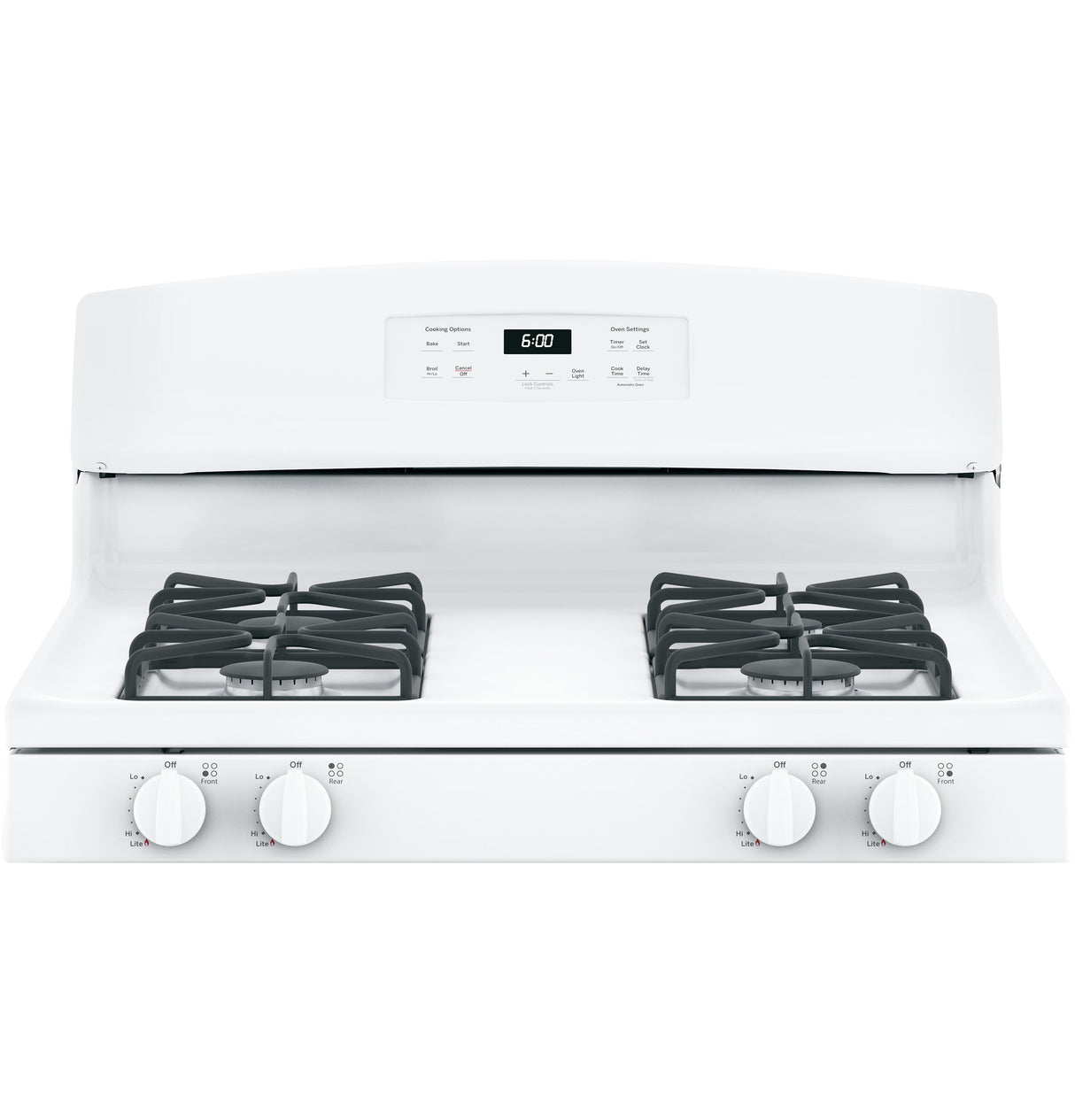 GE JGBS60DEKWW - 30 in. 4.8 cu. ft. Gas Range with 4 Sealed Burners - White