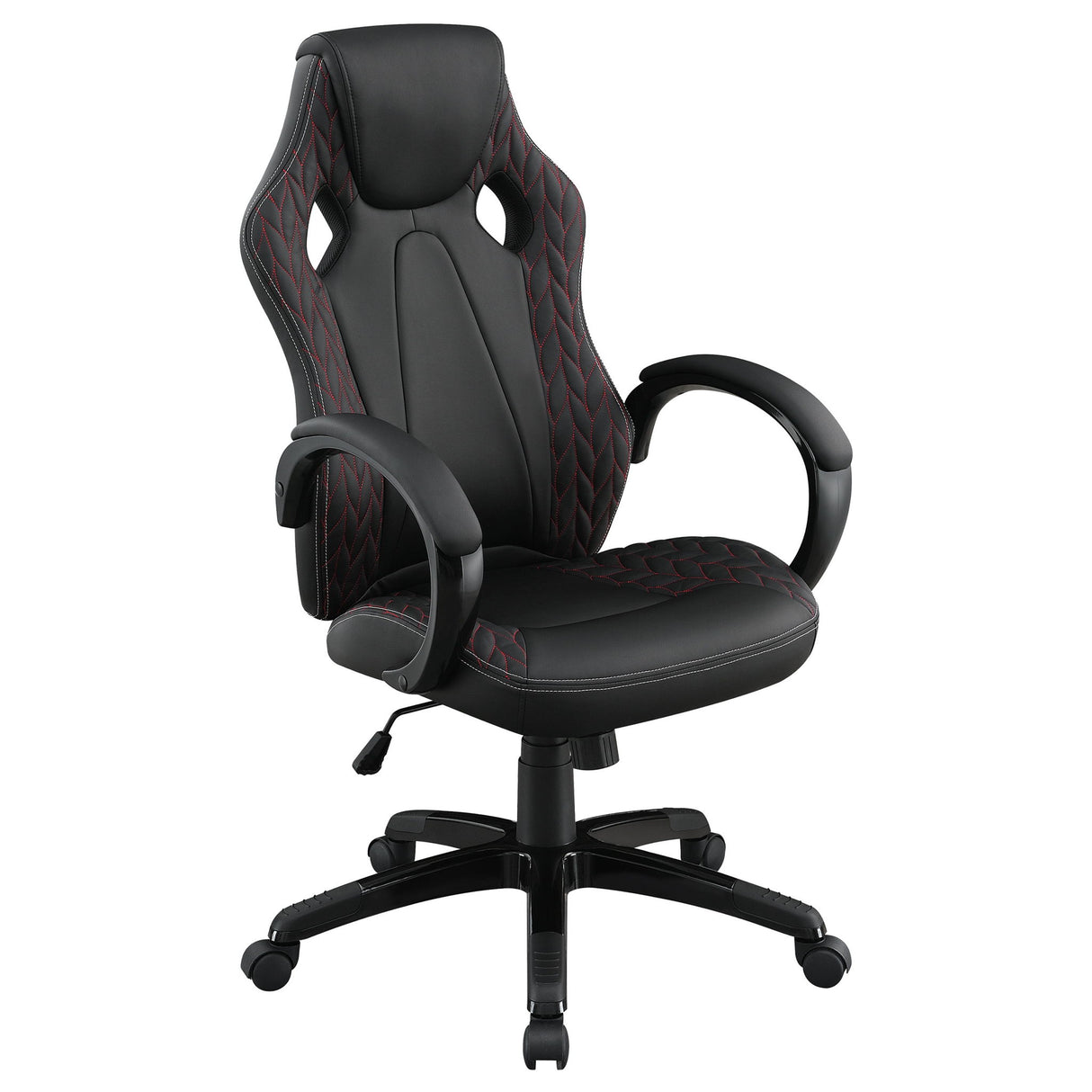 Norset - Upholstered Adjustable Home Office Desk Chair - Black