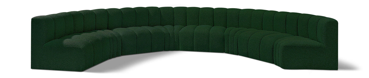 Arc - Boucle Fabric 8 Piece U-Shaped Modular Sofa