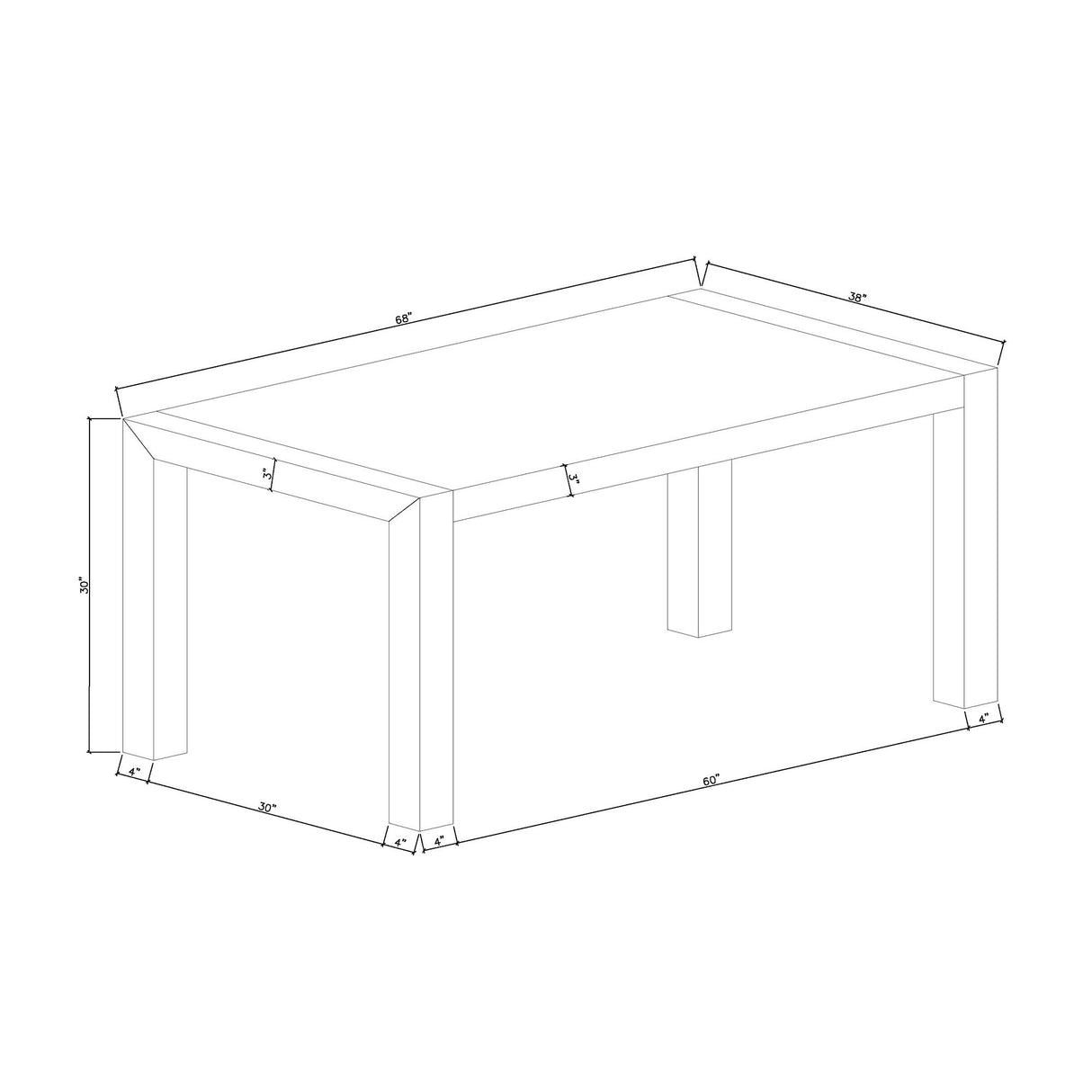 Dahiris - Dining Table - Black