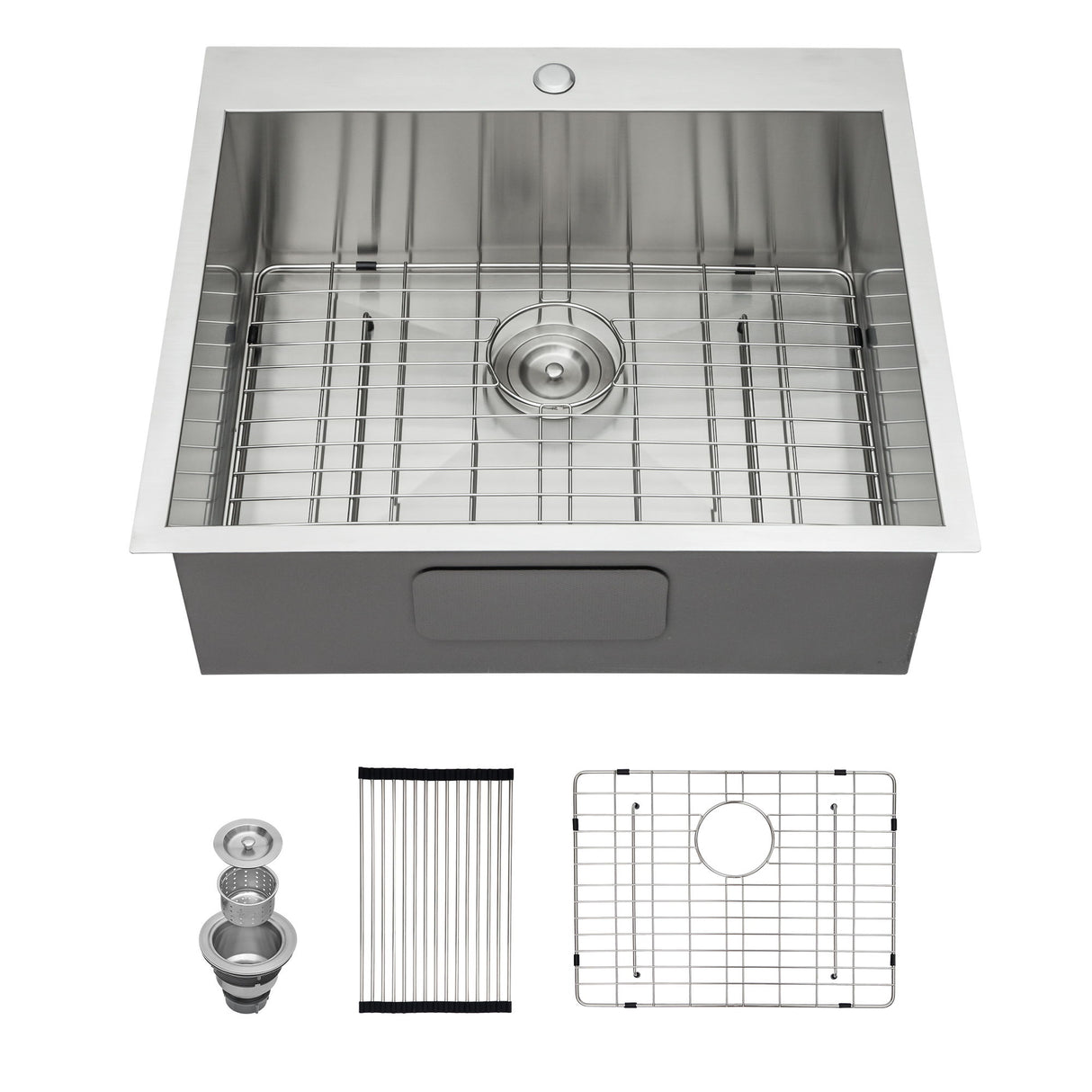 Stainless Steel Drop In Kitchen Sink, Topmount