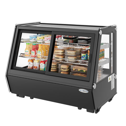 35 in. Self-Service Countertop Display Refrigerator in Black (CDC-165-BK)
