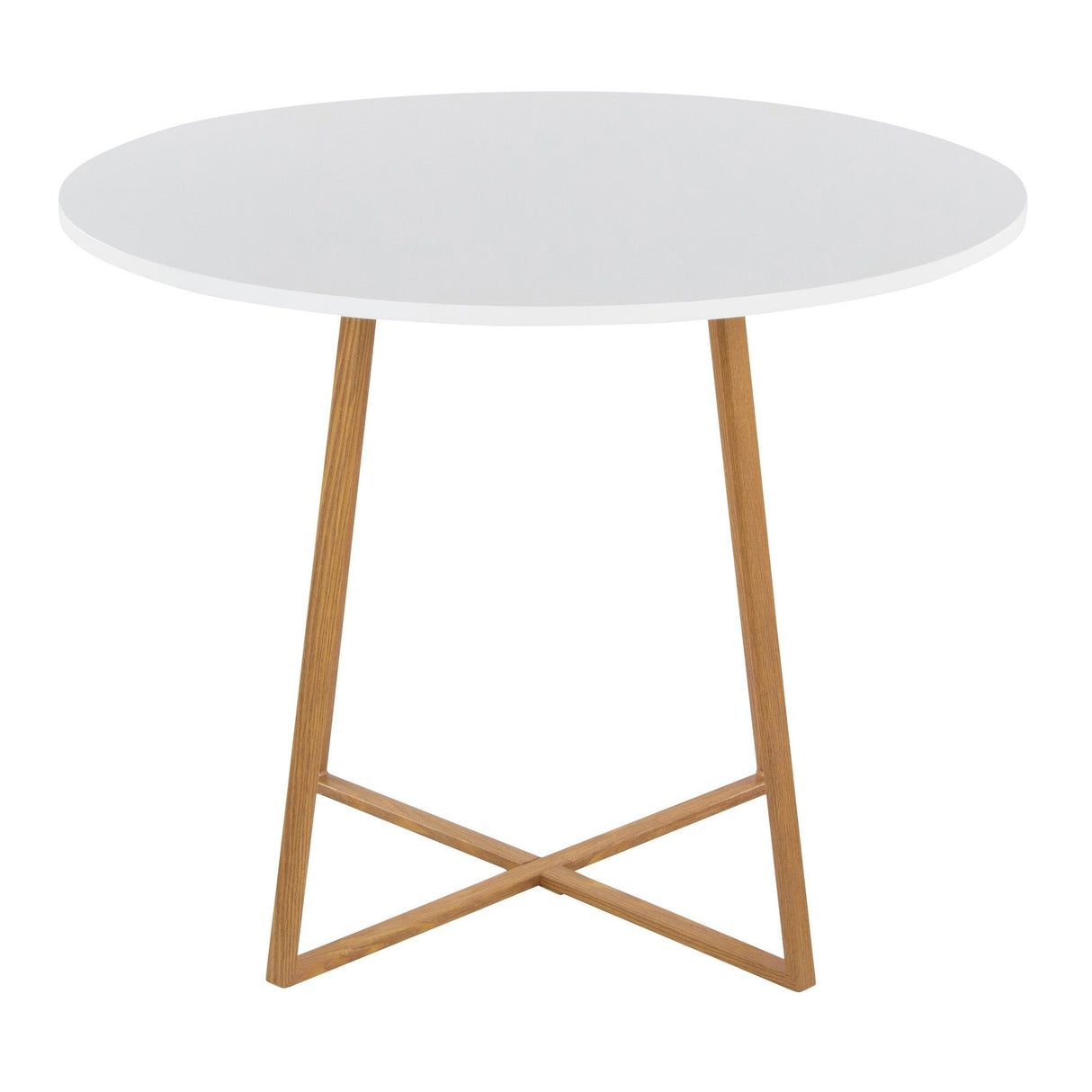 Cosmo - Dining Table - Natural Wood Metal Base