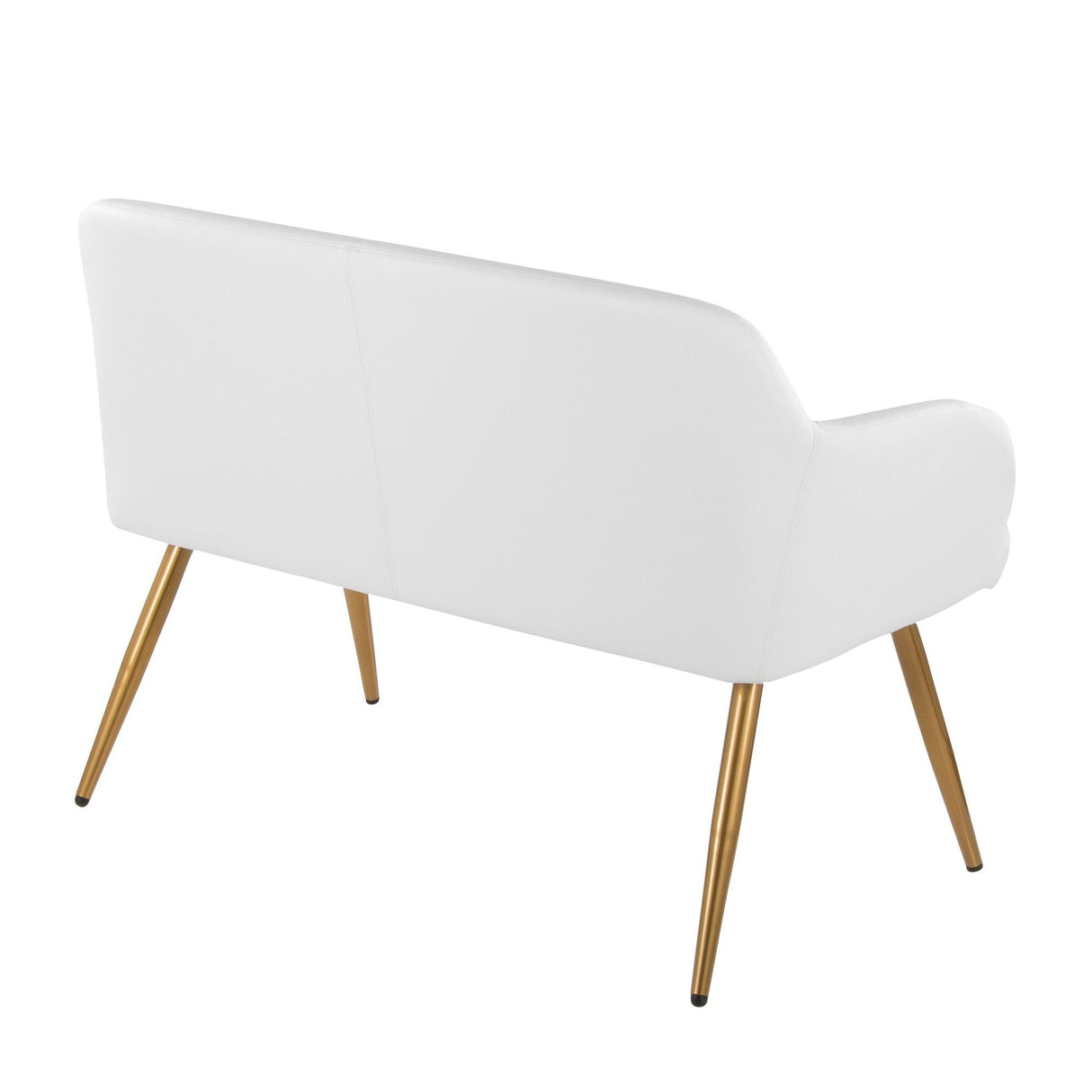 Daniella - High Back Bench - Black Steel Legs