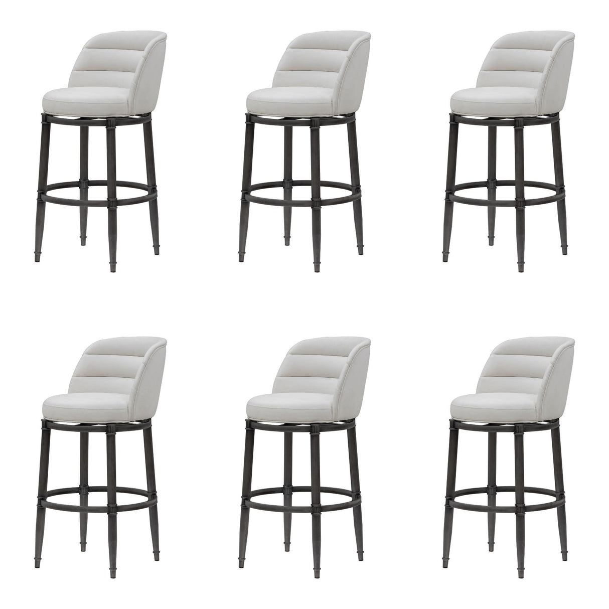 Eunice - Faux Leather Upholstered Swivel Barstool