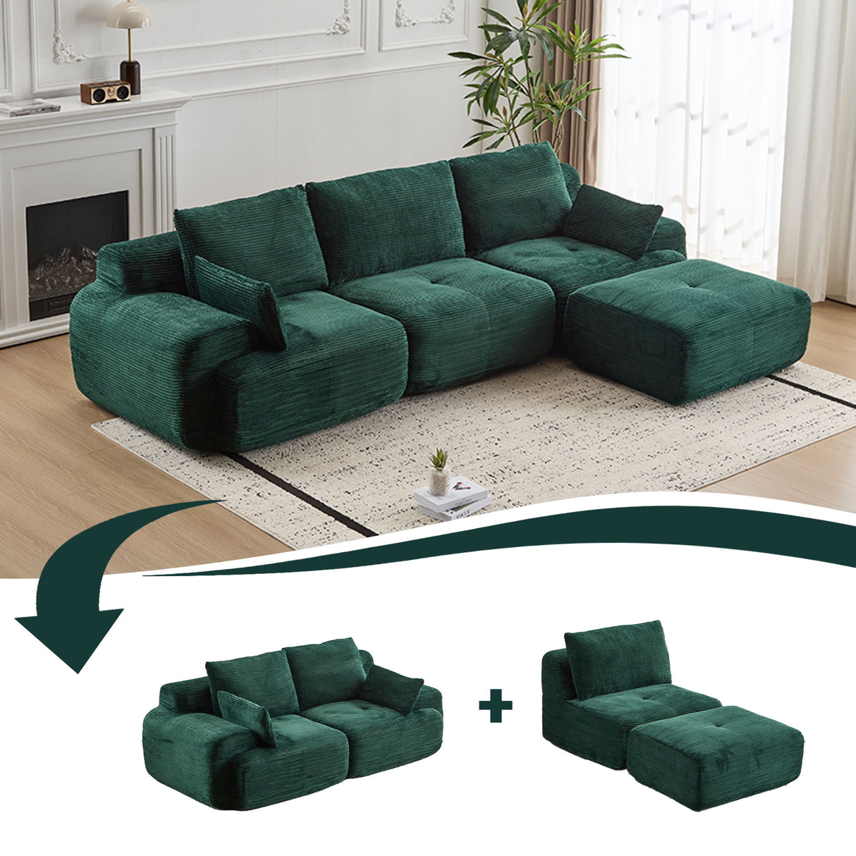Compressed Sofa, Large Sectional Couches For Living Room