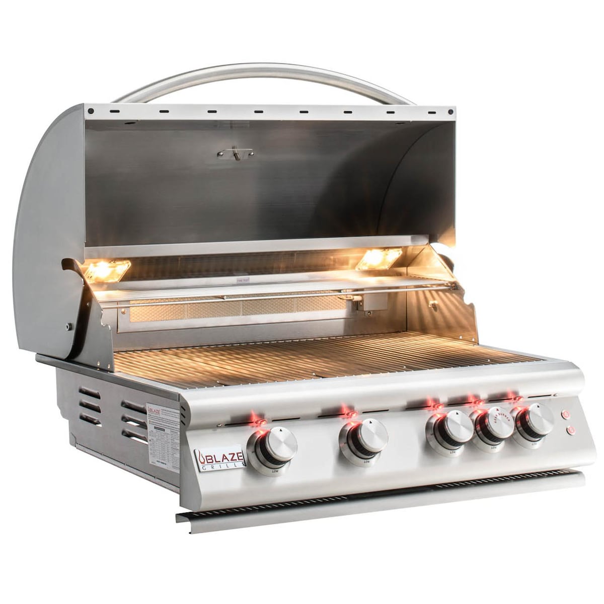 Blaze LTE 32-Inch 4-Burner Built-In Natural Gas Grill w/ Rear Infrared Burner & Grill Lights - BLZ-4LTE2-NG