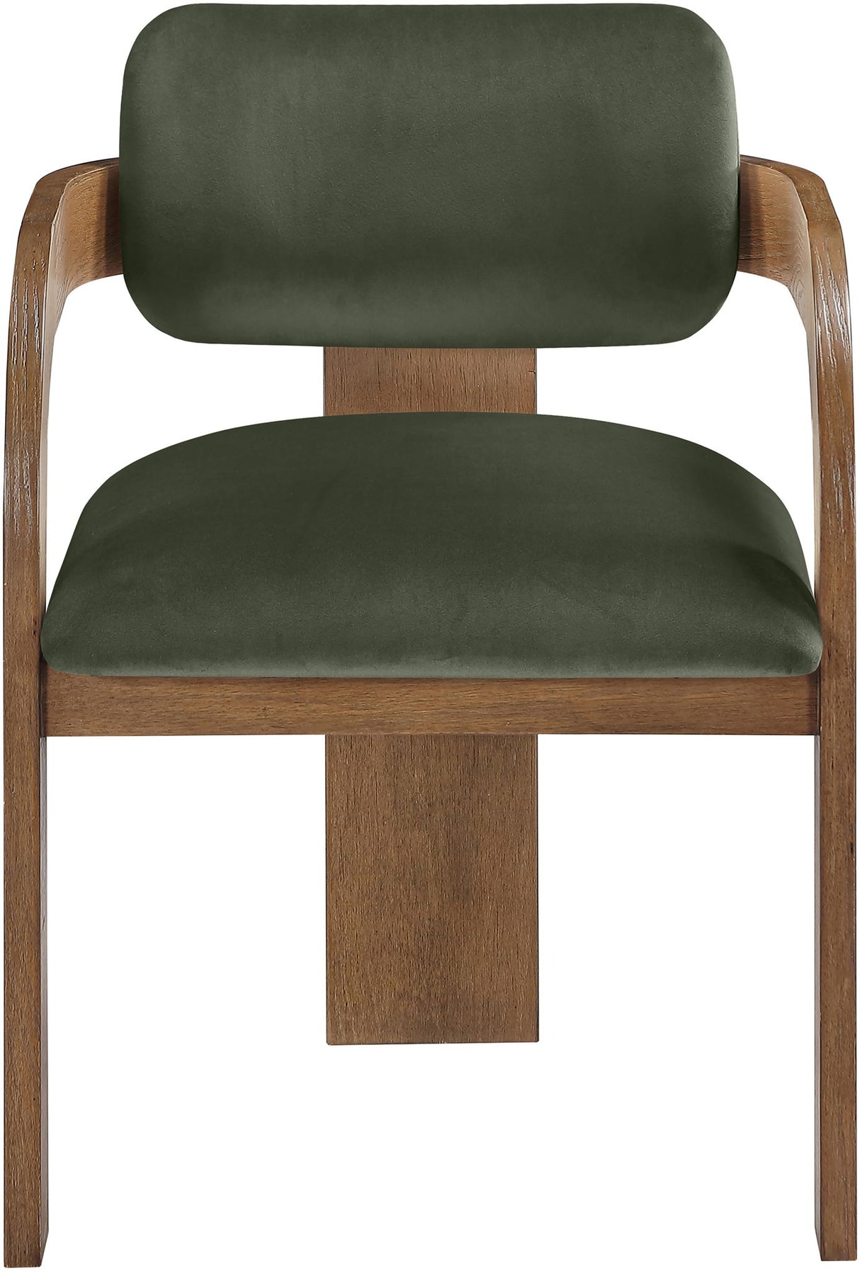 Cedra - Velvet Performance Fabric Upholstered Dining Chair (Set of 2) - Brown Frame