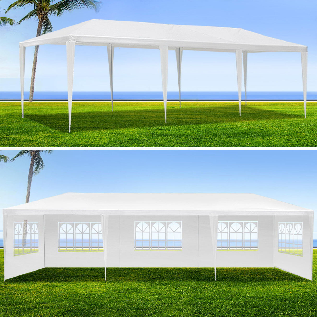 10X20' Outdoor Garden Gazebo Wedding Party Tent Canopy Marquee With Removable Sidewalls