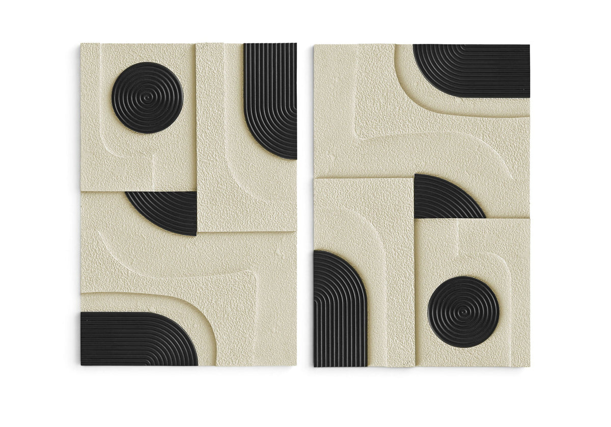 Element - Mango Wood 2 Piece Wall Art