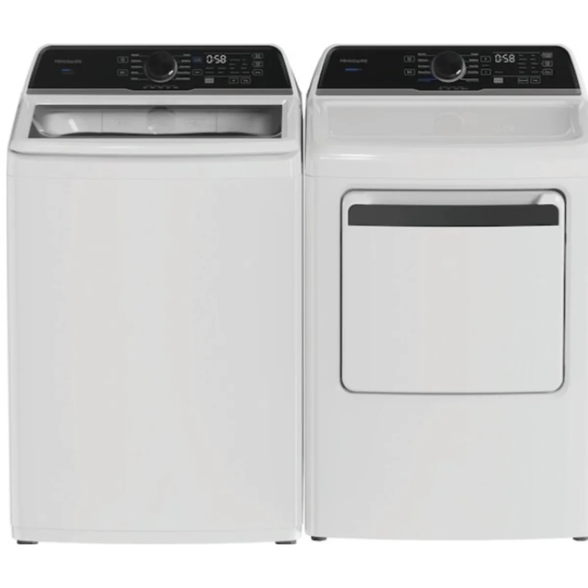 27 Inch Gas Dryer with 7.0 cu ft Capacity, Stainless Steel Drum, Moisture Sensor, Wrinkle Care, Child Lock, Reversible Door, 11 Dryer Cycles, 5 Drying Temperatures and 1 Year Warranty