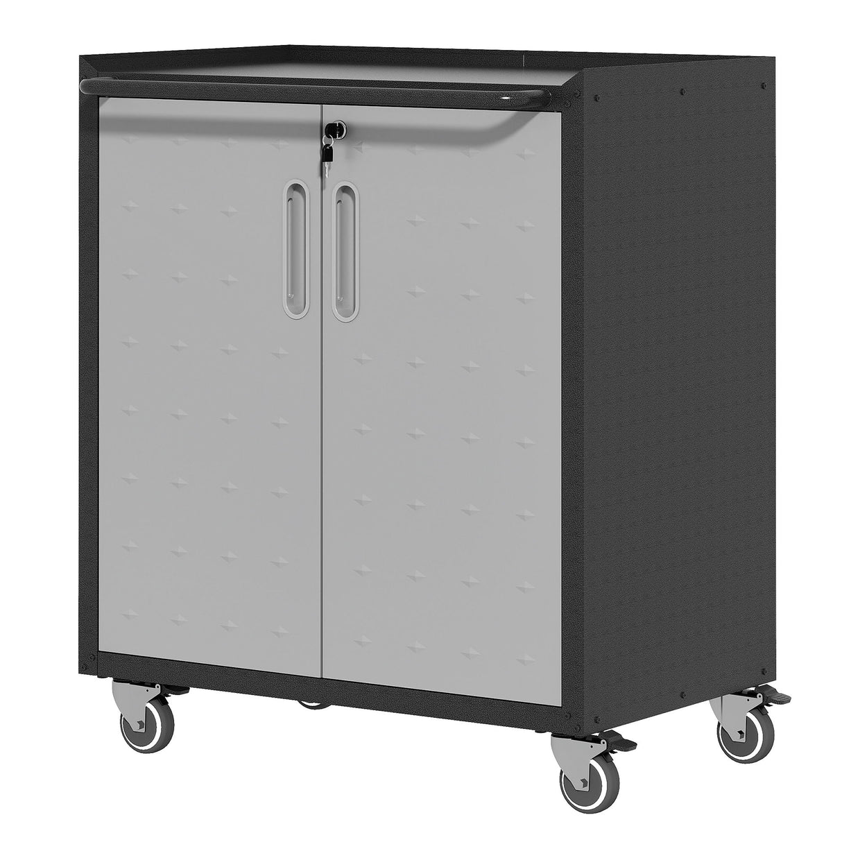 Heavy Duty Metal Garage Storage Cabinet With Wheels Sturdy Tool Organizer