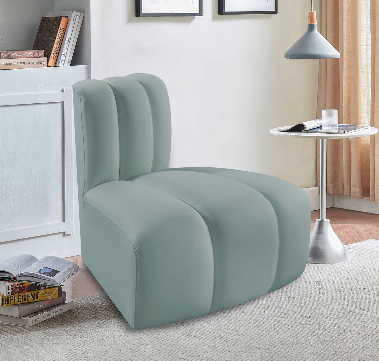 Arc - Faux Leather Reverse Corner Chair