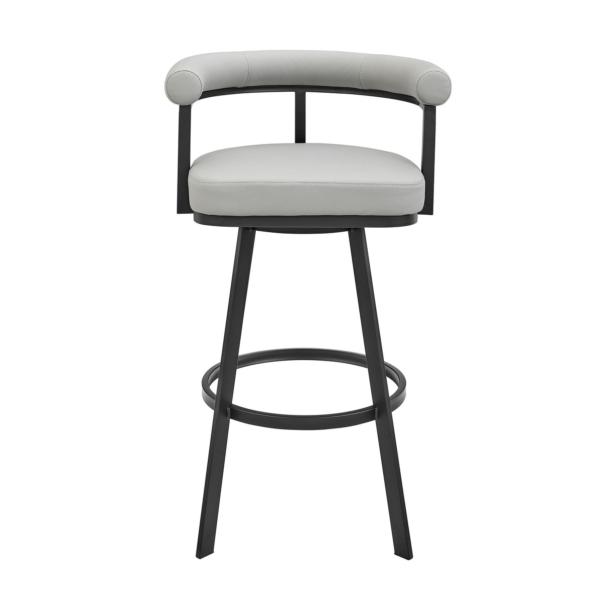 Nolagam - Swivel Bar Stool - Black Metal