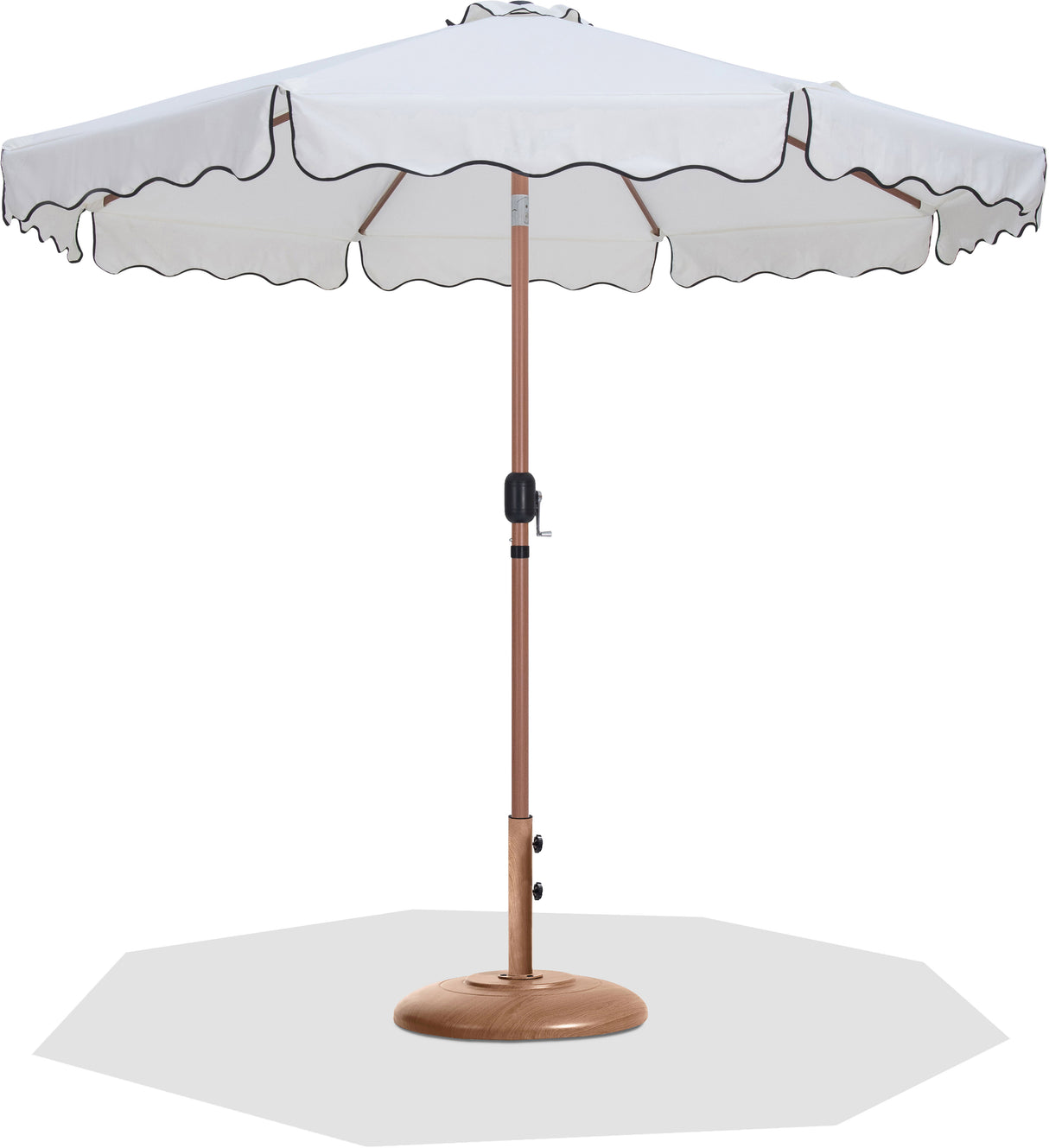 Amalfi - Patio Umbrella - Light Brown Base / Light Brown Pole