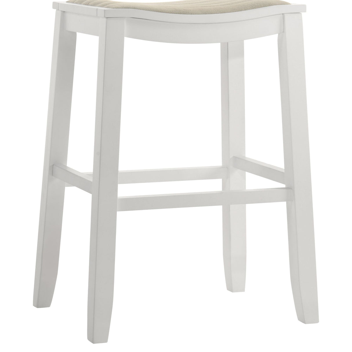 Iyani - Coastal Modern Wood Bar Height Kitchen Bar Stool