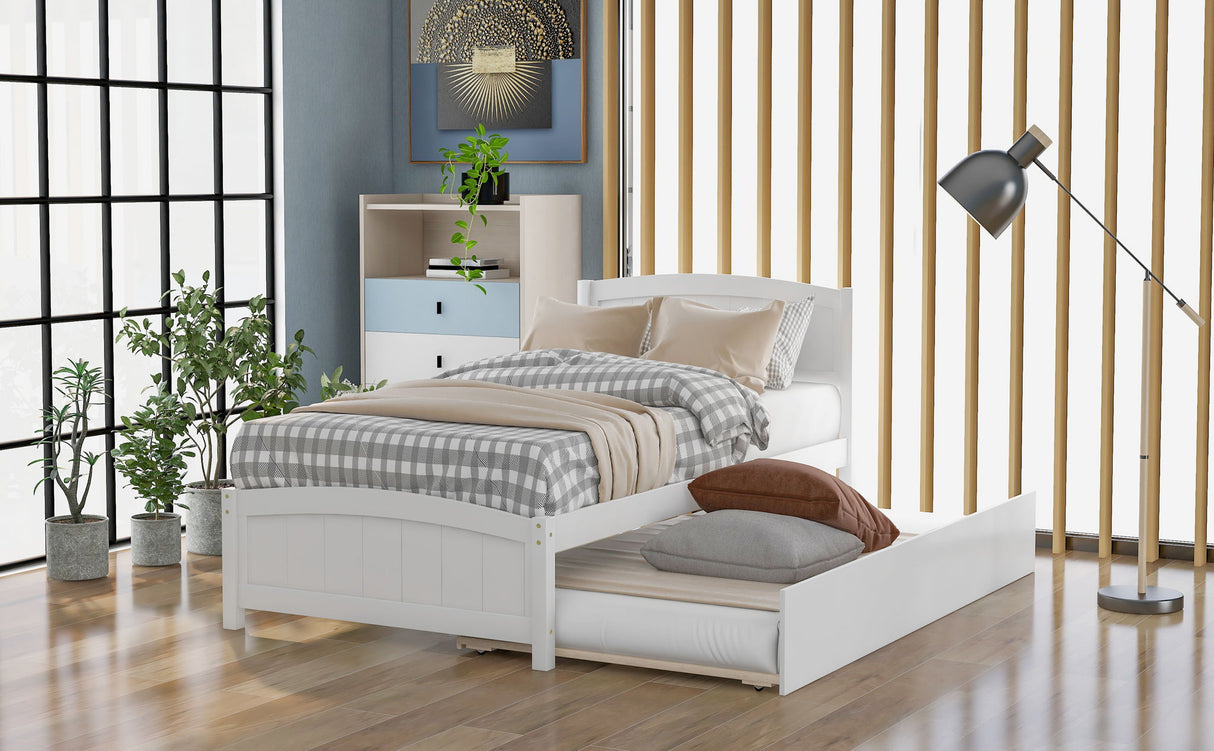 Platform Bed & Headboard, Footboard And Slat Support