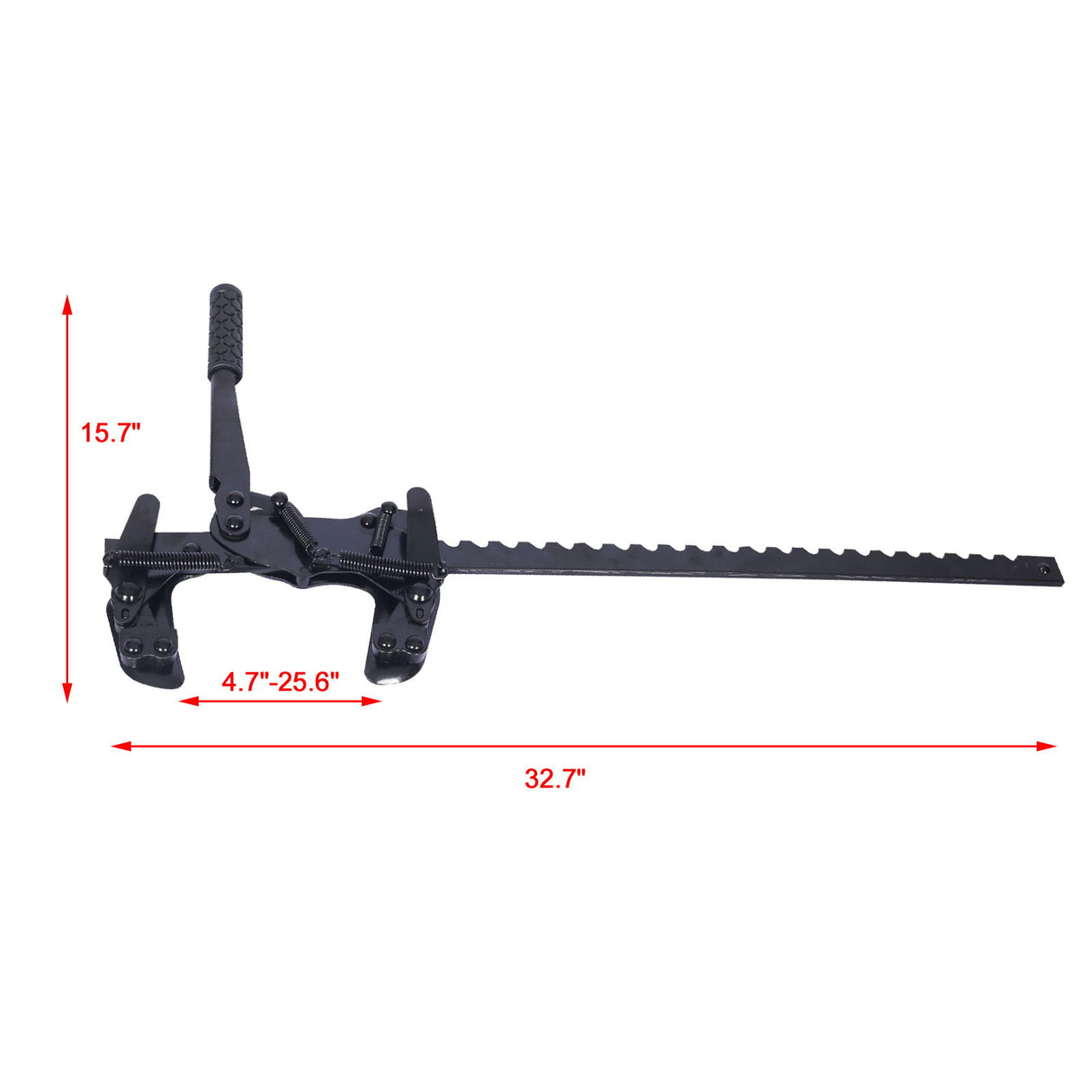 Fence Stretcher All Purpose Splicer Steel Tool For High Tensile, Barbed, And Smooth Wire Fences - Black