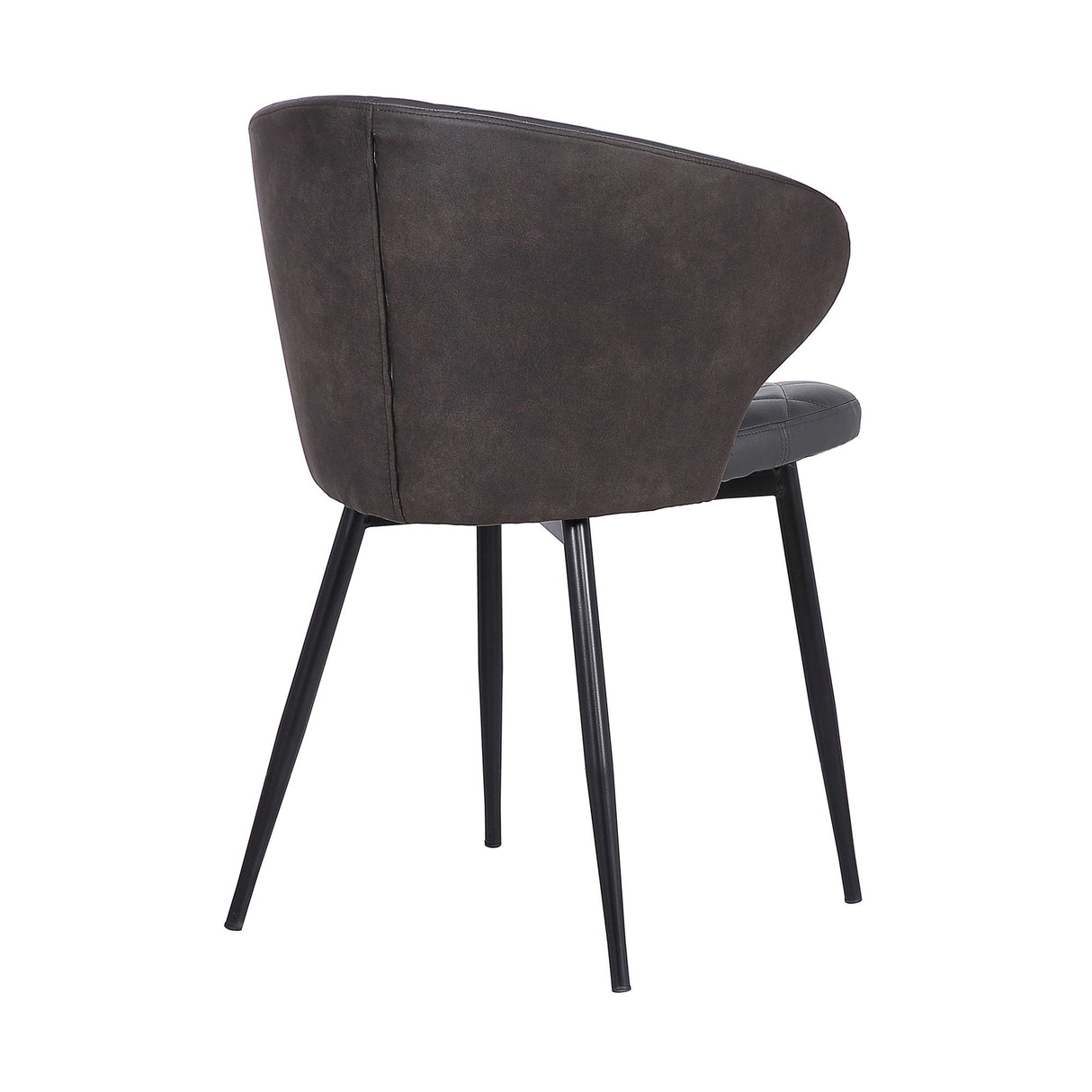 Ava - Dining Chair - Black Powder / Gray