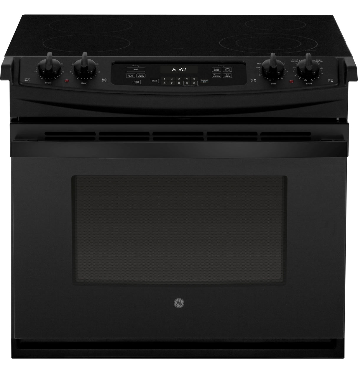 GE JD630DTBB 30" Drop-In Electric Range - Black