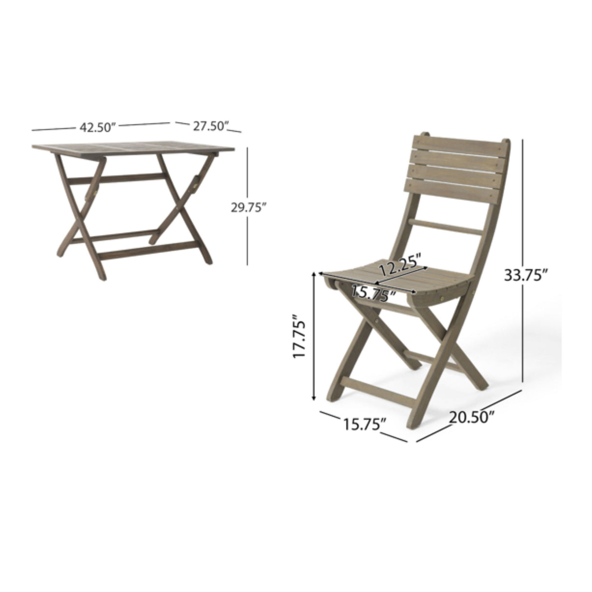 Positano - Foldable Dining Set