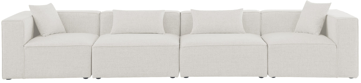 Cube - Linen Modular 4 Seat Sofa
