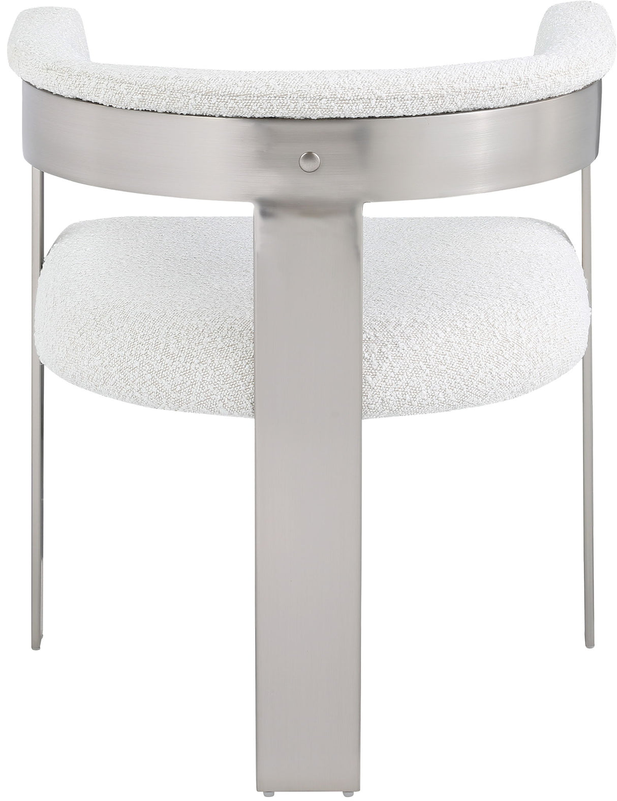 Romeo - Boucle Dining Chair With Silver Base (Set of 2)
