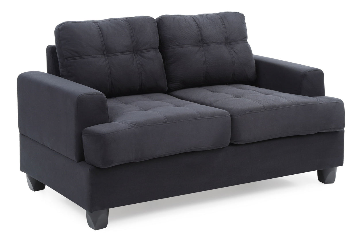 Stylish Transitional Loveseat For Two