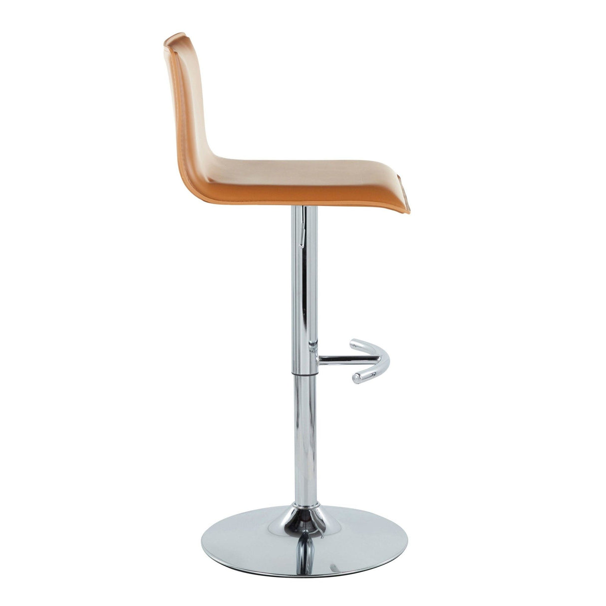 Mara - Adjustable Barstool (Set of 2) - Chrome Metal