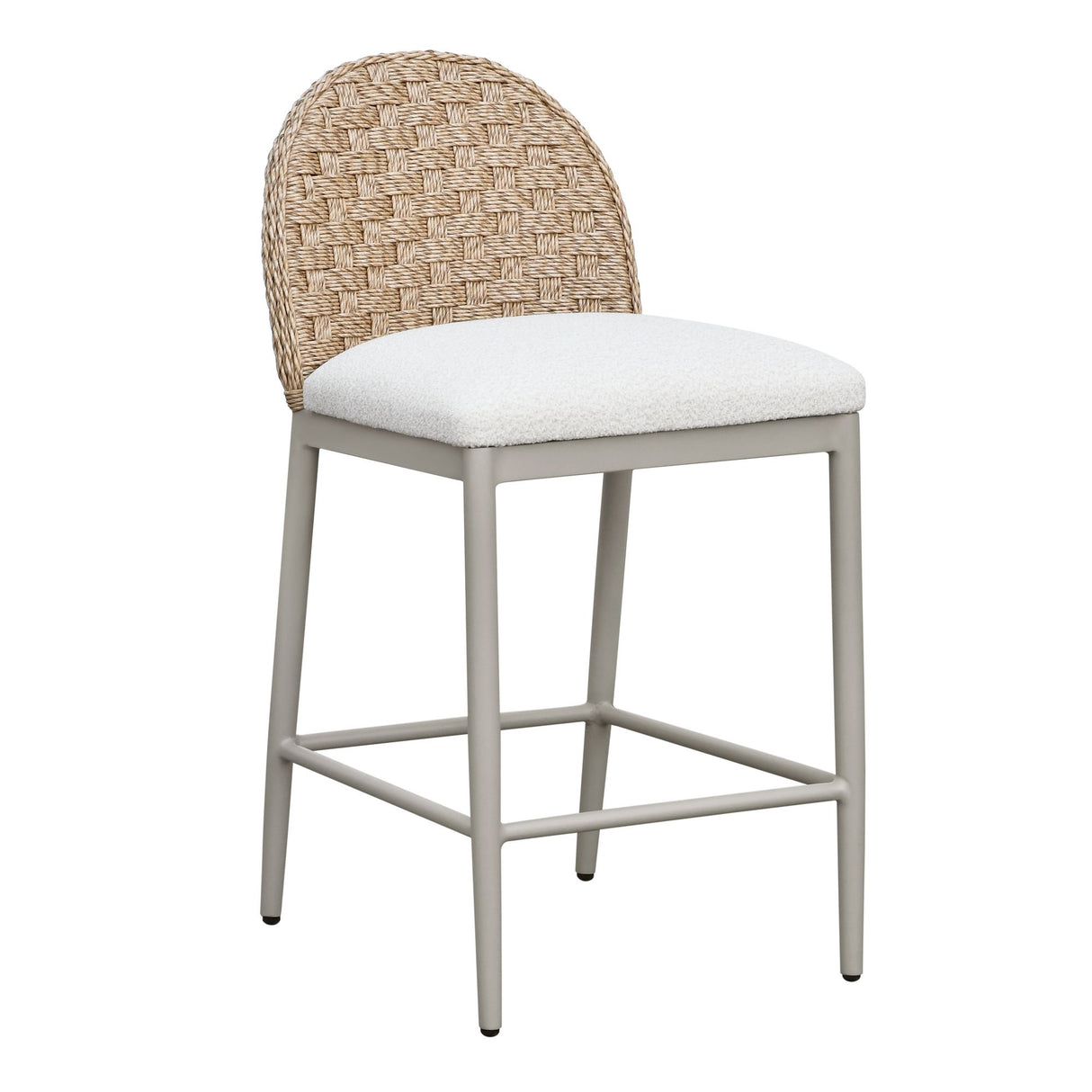 Kobalt - Counter Height Outdoor Barstool - Ivory