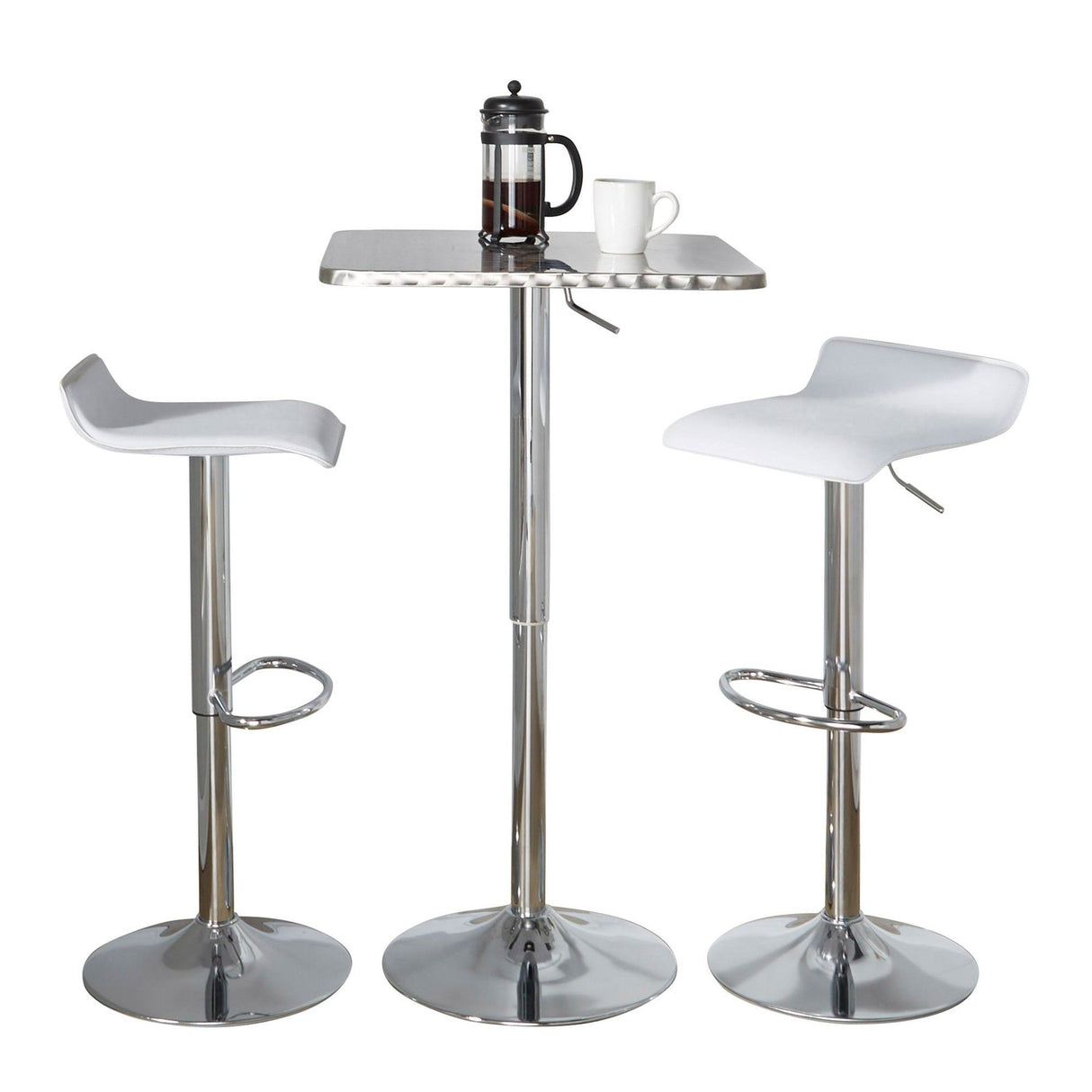 Ale - Square Bar Set - Chrome Metal