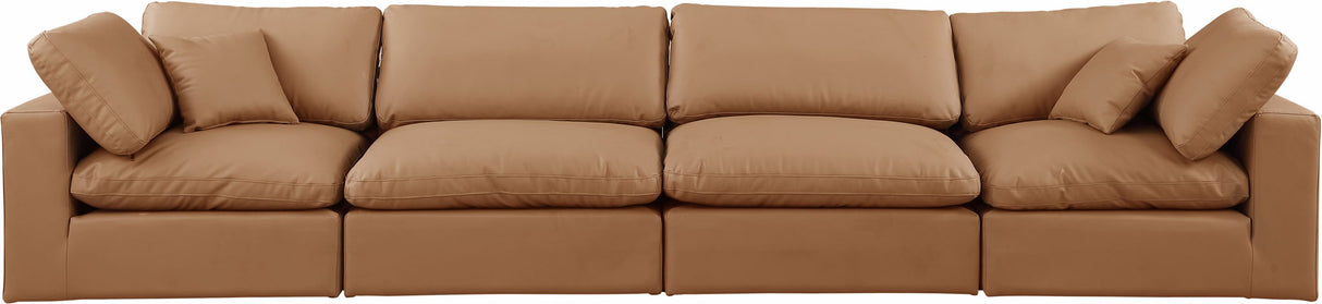 Comfy - Faux Leather Modular Sofa 4 Seats