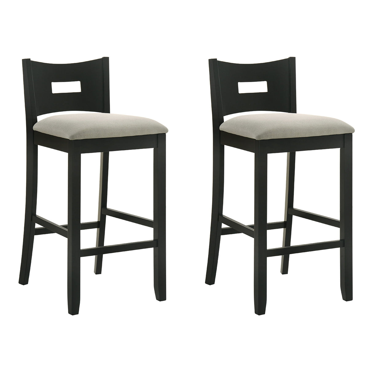 Ren - 26" Counter Height Rubberwood Barstool (Set of 2)
