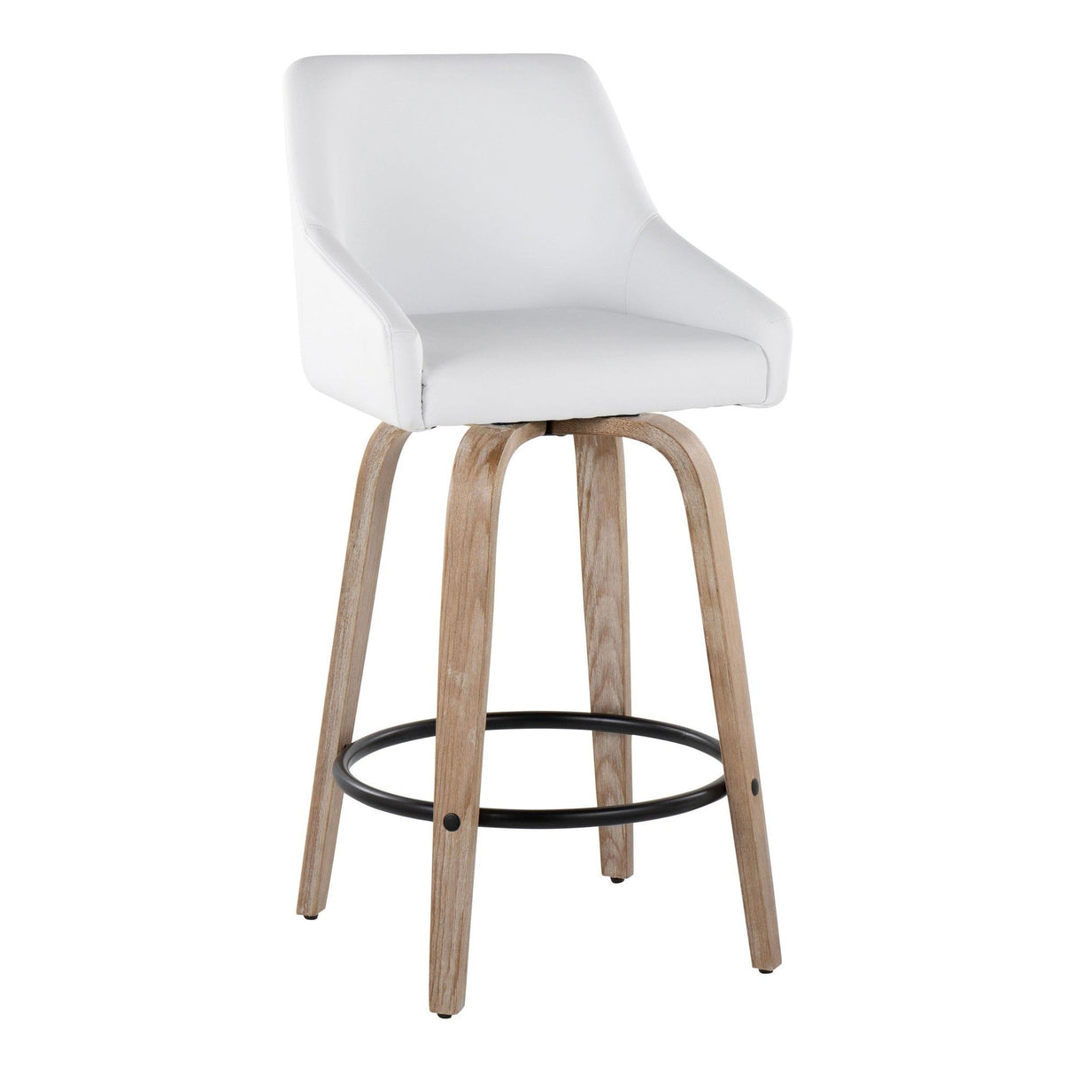 Hannah - 26" Fixed-Height Counter Stool With Swivel (Set of 2)