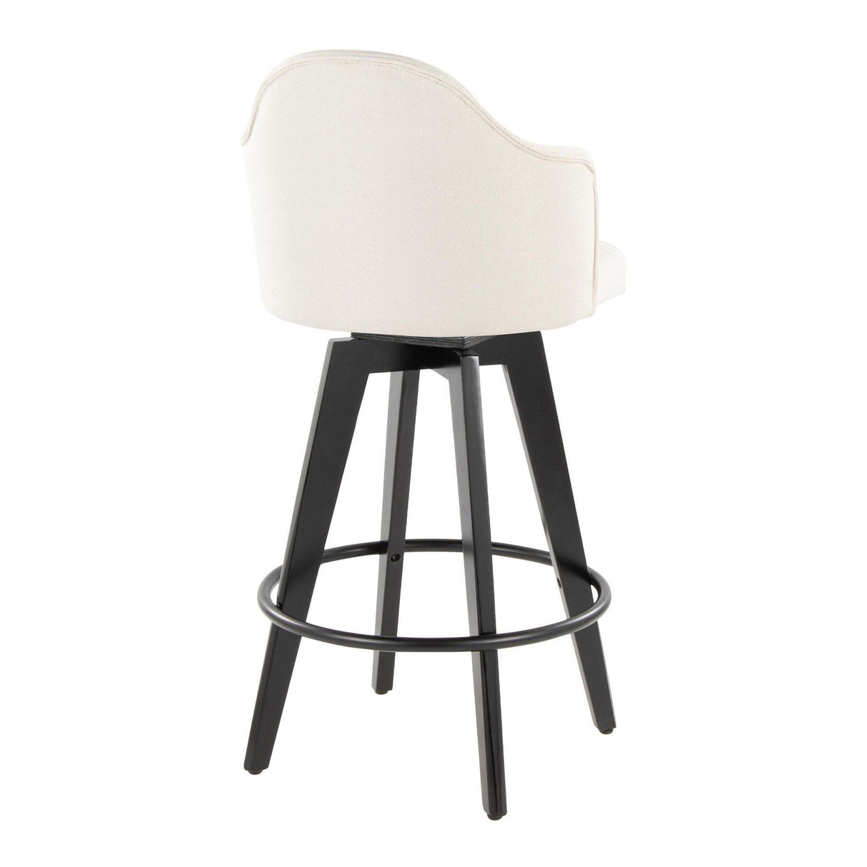 Ahoy - Fixed-Height Counter Stool (Set of 2) - Black Bamboo Legs