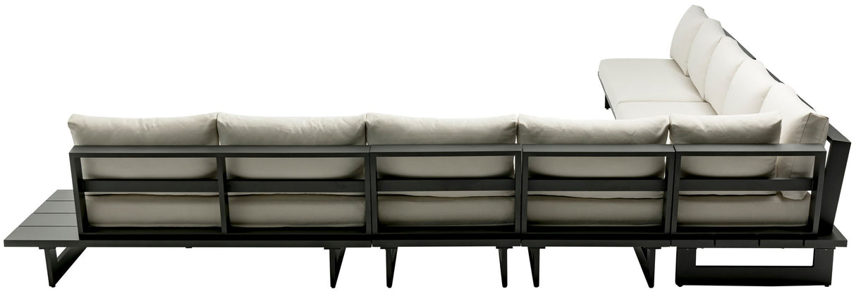 Maldives - 7 Piece Water Resistant Outdoor Patio Modular Sectional With Gray Base