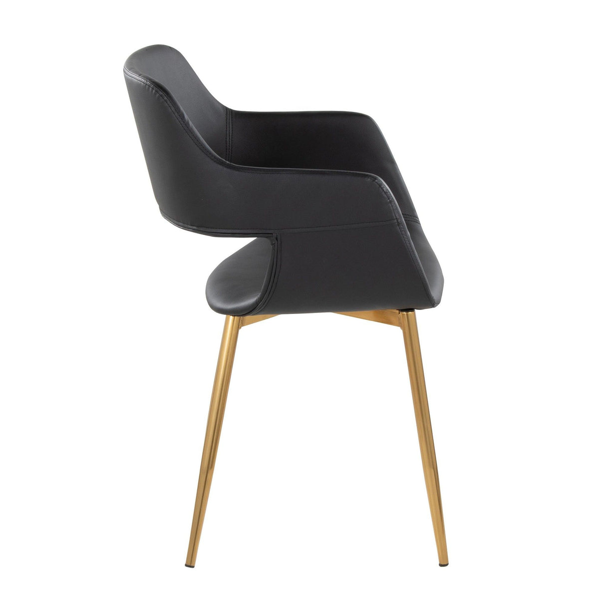 Margarite - Dining / Accent Chair - Gold Metal (Set of 2)