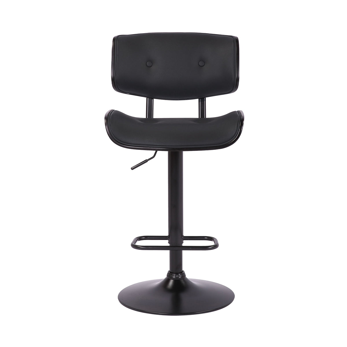 Brooklyn - Adjustable Swivel Bar Stool With Base - Black
