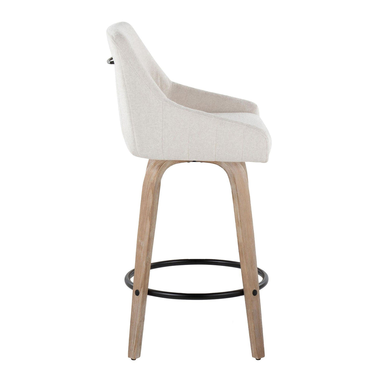 Hannah - 26" Fixed-Height Counter Stool With Swivel (Set of 2)