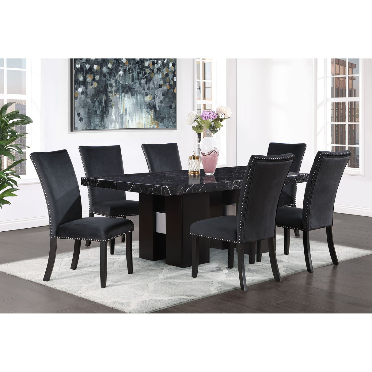 Jhoanna - Dining Chairs (Set of 2) - Black